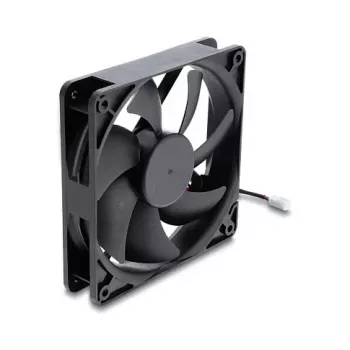 Delock ašinis ventiliatorius 48 V DC 120 x 120 x 25 mm 2 kontaktų jungtis juodos spalvos