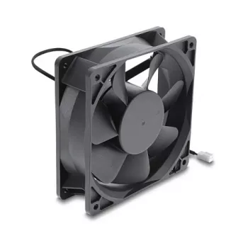 Delock Axial Fan 48 V DC, 120 x 120 x 38 mm su 2 kontaktų ventiliatoriaus jungtimi, juoda