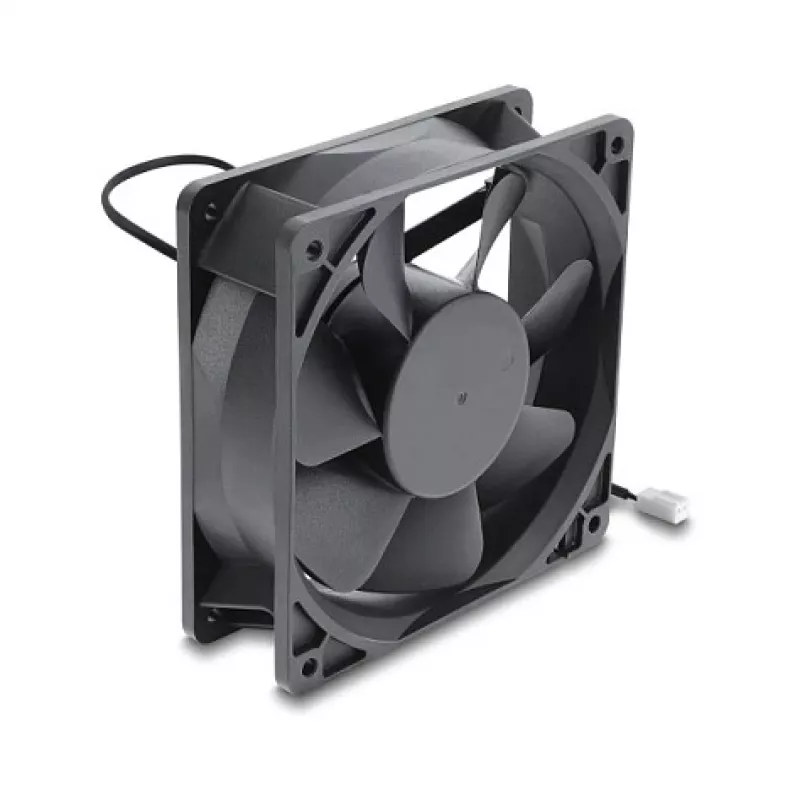 Delock Axial Fan 48 V DC, 120 x 120 x 38 mm su 2 kontaktų ventiliatoriaus jungtimi, juoda