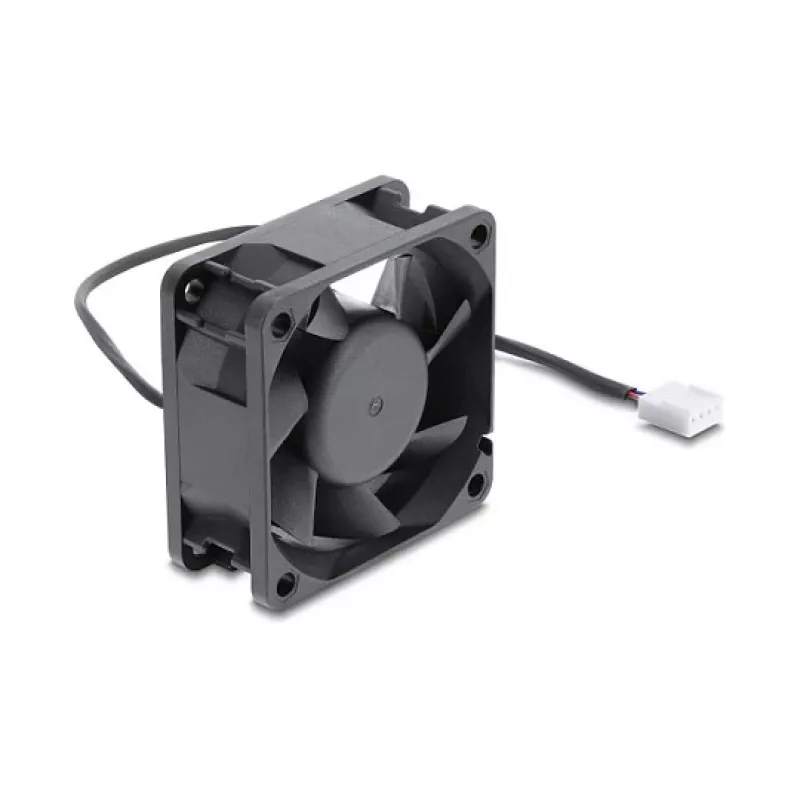 Delock Axial Fan 48 V DC, 60 x 60 x 25 mm su 4 kontaktų PWM ventiliatoriaus jungtimi, juodos spalvos