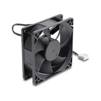 Delock Axial Fan 48 V DC, 80 x 80 x 25 mm su 4-Pin PWM jungtimi, juoda