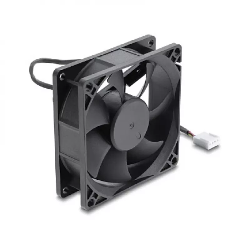 Delock Axial Fan 48 V DC, 80 x 80 x 25 mm su 4-Pin PWM jungtimi, juoda