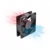 Delock Axial Fan 48 V DC, 80 x 80 x 25 mm su 4-Pin PWM jungtimi, juoda