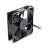 Delock ašinis ventiliatorius 48 V DC, 92 x 92 x 25 mm su 2 kontaktų jungtimi, juodos spalvos