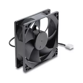 Delock ašinis ventiliatorius 48 V DC 92x92x25 mm 4-Pin PWM (67452), juodas