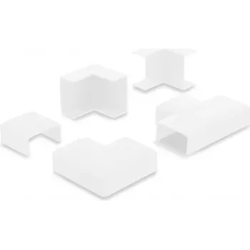 Delock 22094 balti kabelių kanalo jungiamieji elementai 40 x 19 mm kanalams, 5 vnt.