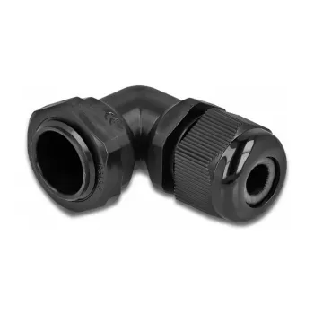 Delock Cable Gland 90° Angled PG13.5 Black