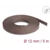 Delock kabelių įvyniojimo rankovė, 12 mm, pinta, atspari graužikams, tampri, 5 m, ruda
