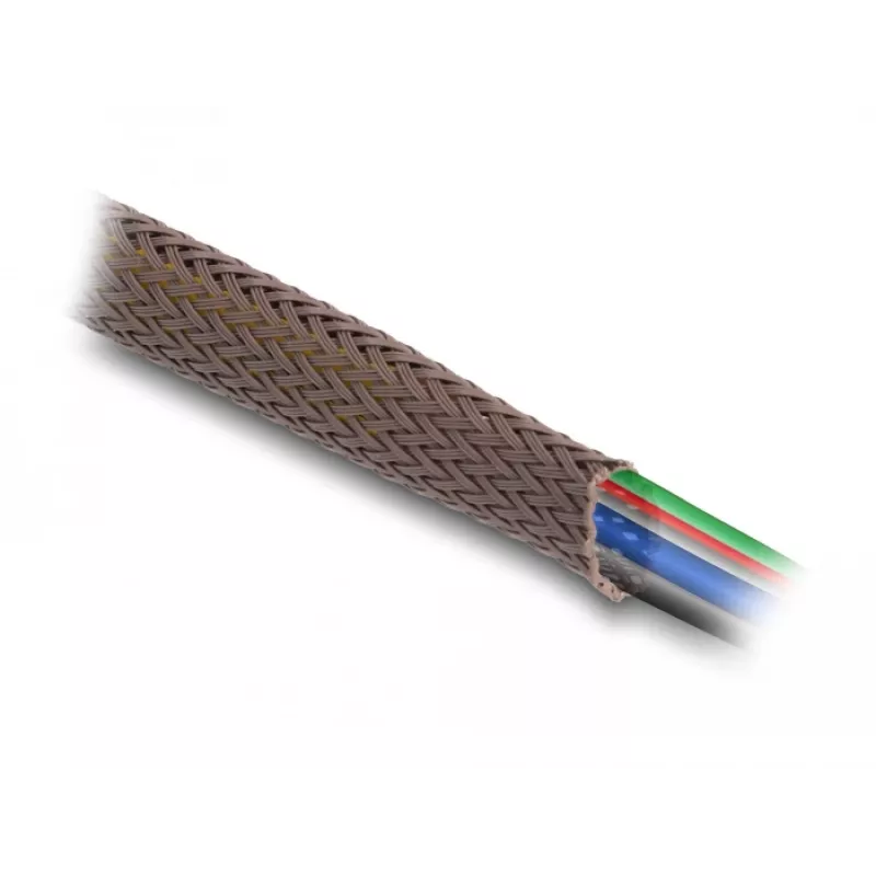 Delock kabelių įvyniojimo rankovė, 12 mm, pinta, atspari graužikams, tampri, 5 m, ruda