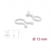 Delock kabelių spiralinė įvyniojimo juosta 13 mm permatoma, 10 m, 100 vnt.