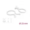 Delock kabelių spiralinė juosta Ø 23 mm permatoma, 100 vnt.