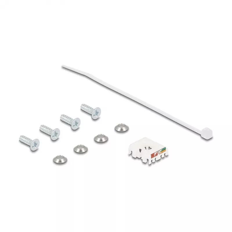 Delock D-Type RJ45 skydinis lizdas Cat.6A STP su LSA prijungimu ir IP66 apsauginiu dangteliu