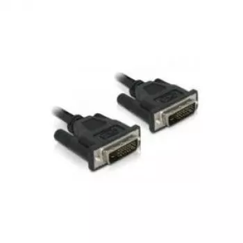 Delock DVI-D Dual Link kabelis 24+1 vyriškas-vyriškas 0,5 m juodas 84369