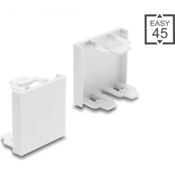Delock Easy 45 modulinis tuščias dangtelis 45 x 45 mm baltas (81676)