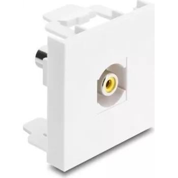 Delock Easy 45 modulis RCA female į RCA female geltonas / baltas 91814