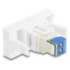 Delock Easy 45 modulis su gnybtų bloku, baltas (90912)