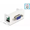 Delock Easy 45 modulinis adapteris 9 kontaktų D-Sub moteriškas baltas RAL 9003 81348