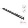 Delock Lankstus kabelių kanalas su lipnia juosta ir varžtais 25 x 26 mm – 50 cm juodas