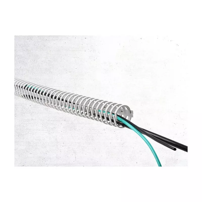 Delock Flexible Self-Adhesive Screwable Cable Duct 45 x 46 mm - 50 cm ilgio, pilka