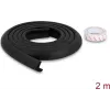 Delock apsauginė briaunų juosta iš putų 24 x 8 mm - ilgis 2 m, juoda (18485)