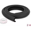 Delock putų apsauga kraštams 35 x 8 mm - 2 m ilgio, juoda (18488)