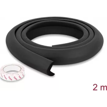 Delock putų apsauga kraštams 35 x 8 mm - 2 m ilgio, juoda (18488)
