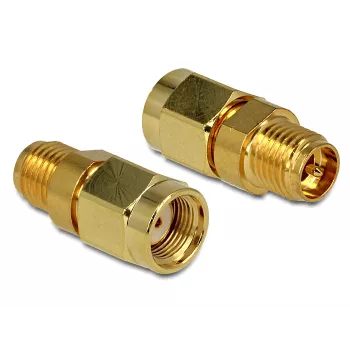 DELOCK HF RP-SMA Kištukas Specialus Metrinis Sriegis > RP-SMA Lizdas