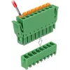Delock PCB gnybtų blokų rinkinys 8 kontaktų 3,81 mm žingsniu vertikalus žalias (10 vienetų) 65974