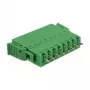 Delock PCB gnybtų blokų rinkinys 8 kontaktų 3,81 mm žingsniu vertikalus žalias (10 vienetų) 65974