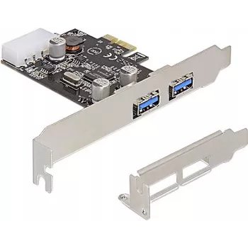 Delock PCI Express x1 kortelė su 2 x USB 3.2 Gen 1 Type-A, Low-Profile
