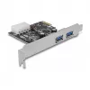 Delock PCI Express x1 kortelė su 2 x USB 3.2 Gen 1 Type-A, Low-Profile