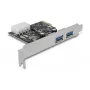 Delock PCI Express x1 kortelė su 2 x USB 3.2 Gen 1 Type-A, Low-Profile