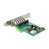 Delock PCI Express x1 kortelė su 6 išoriniais + 1 vidiniu USB 3.0
