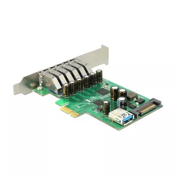 Delock PCI Express x1 kortelė su 6 išoriniais + 1 vidiniu USB 3.0