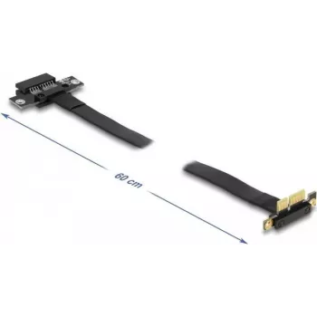 Delock PCI Express x1 prailginimo plokštė su 90° kampu ir 60 cm kabeliu