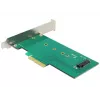 Delock PCI Express x4 kortelė į 1 x vidinį NVMe M.2 Key M 110 mm - Low Profile formos faktorius