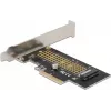 Delock PCI Express x4 plokštė 1 x vidiniam NVMe M.2 Key M 80 mm - žemo profilio formatas 90047