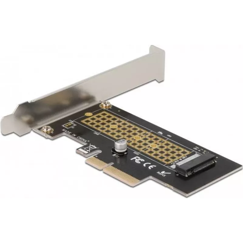 Delock PCI Express x4 plokštė 1 x vidiniam NVMe M.2 Key M 80 mm - žemo profilio formatas 90047