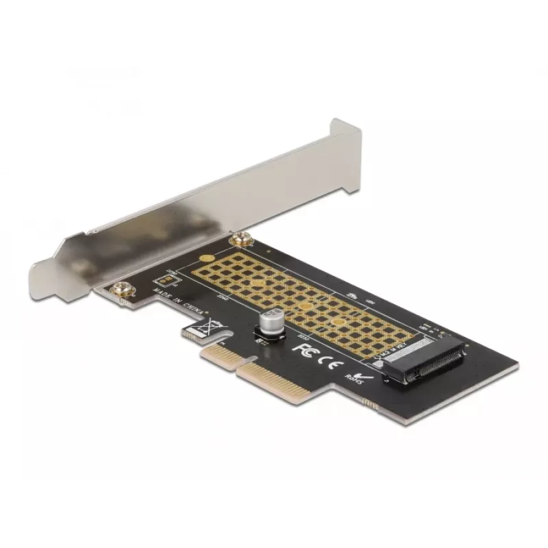 Delock PCI Express x4 plokštė 1 x vidiniam NVMe M.2 Key M 80 mm - žemo profilio formatas 90047