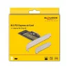 Delock PCI Express x4 plokštė 1 x vidiniam NVMe M.2 Key M 80 mm - žemo profilio formatas 90047