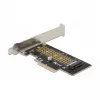 Delock PCI Express x4 plokštė 1 x vidiniam NVMe M.2 Key M 80 mm - žemo profilio formatas 90047