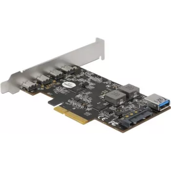 Delock 90059 PCI Express x4 plėtimo plokštė su 4 x USB Type-C + 1 x USB Type-A - SuperSpeed USB 10 Gbps - Low Profile, USB valdiklis