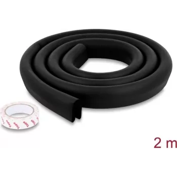 Delock PE putų apsauginis profilis 35 x 12 mm, 2 m, juodas 18486
