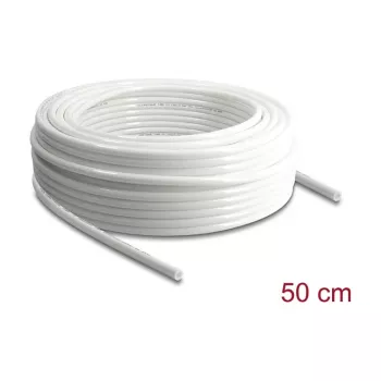 Delock Pneumatinė žarna 10 x 6.5 mm PU 50 m ritinys balta