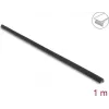Delock PVC lipni briaunų apsauginė profilinė juosta 25 x 25 mm, 1 m, juoda 18490