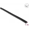 Delock PVC lipni briaunų apsauginė juosta 35 x 35 mm, 1 m, juoda 18491
