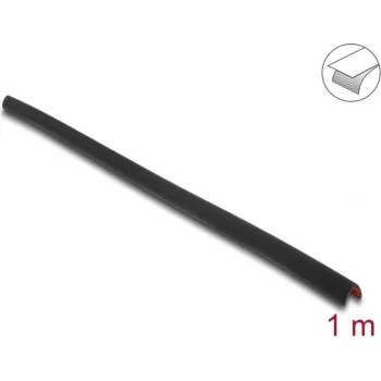 Delock PVC lipni briaunų apsauginė juosta 35 x 35 mm, 1 m, juoda 18491