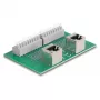 Delock RJ45 2 x moteriški lizdai į 2 x gnybtų bloką su mygtuku DIN bėgiui, kampuotas (66995)