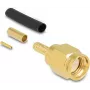 Delock RP-SMA crimp plug for RG-174/RG-316/RG-188, auksuoti kontaktai, 50 Ohm 91788