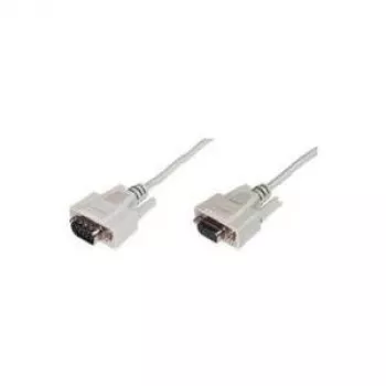 Delock RS-232 serijinis kabelis D-Sub9 tėvas–motina 3 m smėlio spalvos 84289